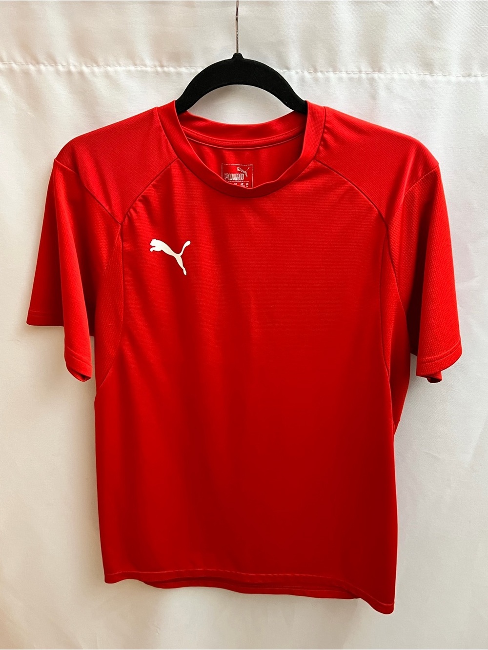 Puma Red Athletic Training Shirt Men’s Medium Moisture Wicking Performance Tee